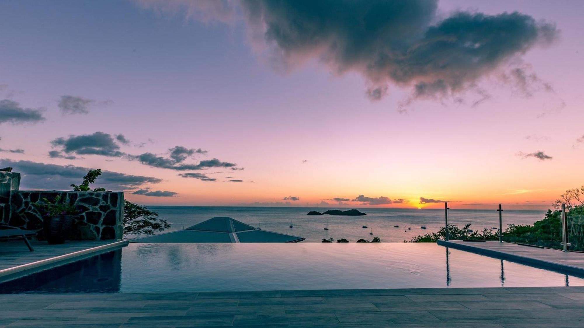 Sunset Palm - Superbe Villa Créole avec piscine face au coucher de soleil Bouillante Exterior foto