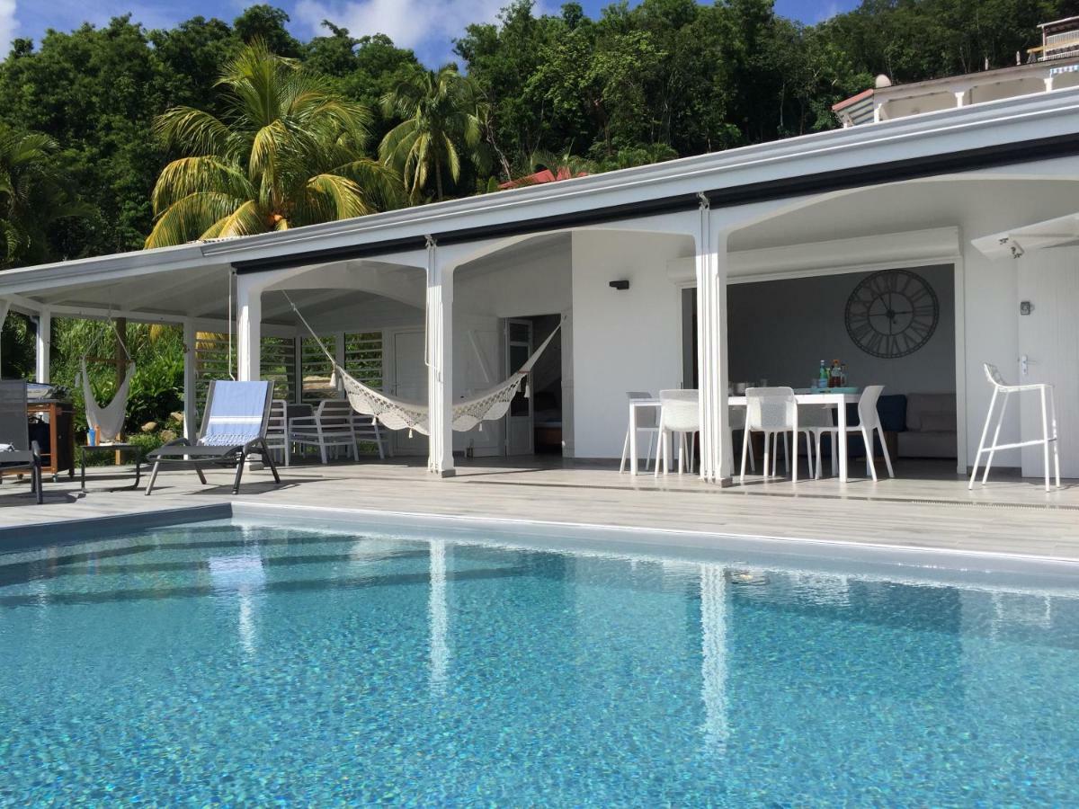 Sunset Palm - Superbe Villa Créole avec piscine face au coucher de soleil Bouillante Exterior foto